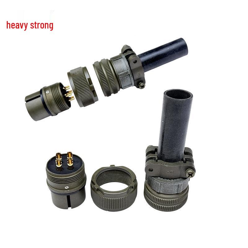 Heavy Duty 4-Pin Male-Female Connector US Standard Plug MS3106A-20-4S Socket & MS3102A-20-4P