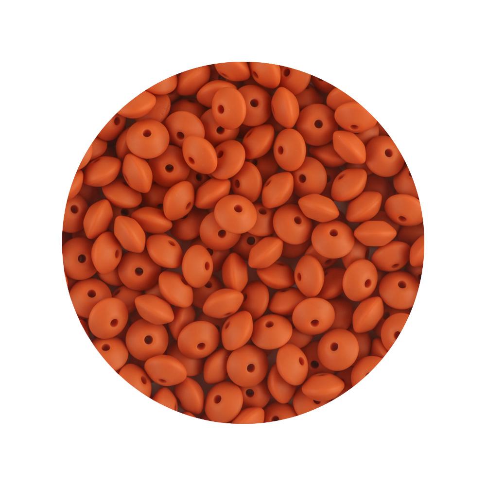 New 50pcs/lot Silicone Lentil Silicone Beads 12mm Jewelry Making Lentil Beads DIY Necklace Bracelets Jewelry Accessories