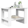 White Coffee Table 72 x 50 x 50 cm Particleboard