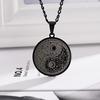 Yin Yang Tai Chi Round Pendant Necklace Men's Titanium Steel Necklace Accessories