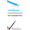 120cm LED Daytime Running Light Scan Starting Car Hood Decorative Lights DRL Auto Engine Hood Guide Decorative Ambient Lamp 12V Dome Lights 6