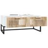  Coffee Table, White, 80x40x35 Cm