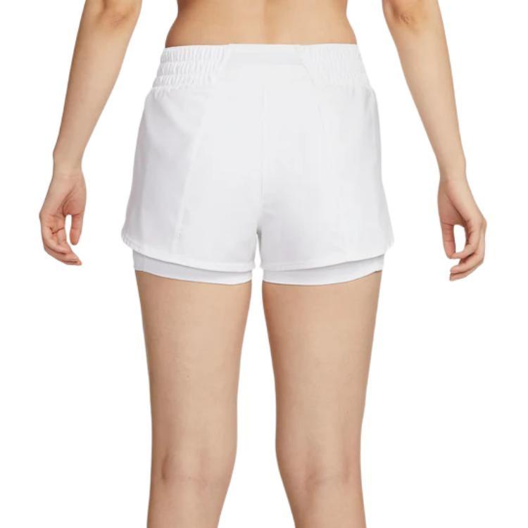(WMNS) Nike Dri-FIT One Mid Rise 3" 2-in-1 Shorts 'White' Women's DX6013-100