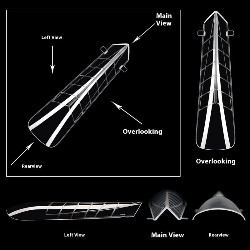 Dual Forms Nails Mold 120Pcs False Tips Quick Building Uv Gel Acrylic Nail Mold Full Cover Nail System Shaping Extension Top