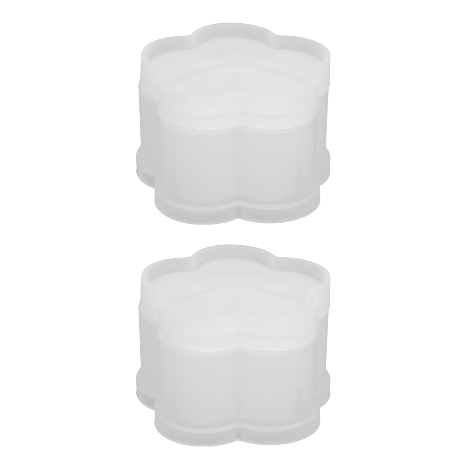 

Jewelry Storage Box Mold DIY Silicone Flower Shaped Epoxy Box Mold Craft Accessory