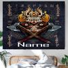 Personalized Viking Sign Background Tapestry,Custom Name Birthday Party,Multifunctional Wall Decoration for Home Decor,Various Occasions