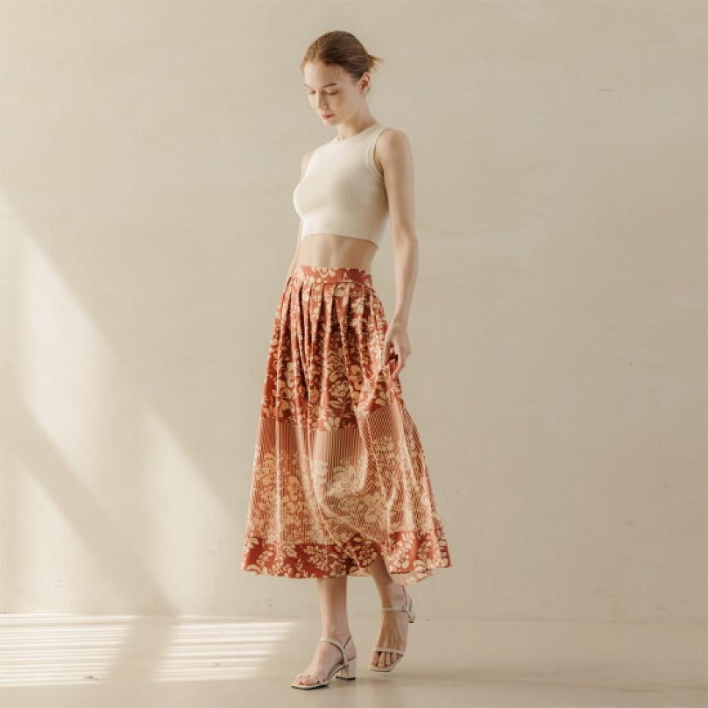 L Affair poLonaise Brick Pintuck Skirt Lwkgask0206 Bc