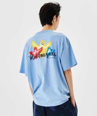 Balloon Angel Graphic T-Shirt - Sky Blue