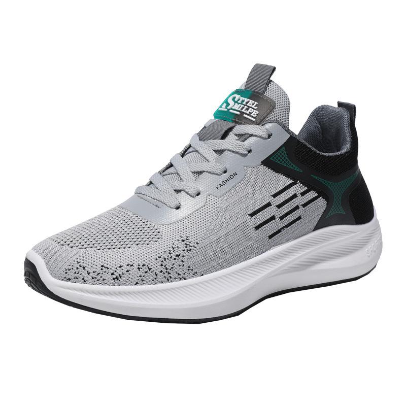 Herrenschuhe 2023 Neue Sommersportschuhe Bequeme atmungsaktive Plattform Modeschuhe Fliegende gewebte Herrenschuhe Herren-Freizeitschuhe