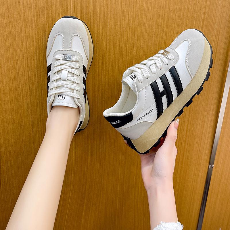 

Туфли Forrest Gump в стиле ретро на толстой подошве, женские, весенние, повседневные, универсальные, спортивные, папины, туфли 40