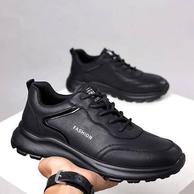 Men's Shoes Autumn New Men's Soft-soled Leather Surface Versatile Sports Shoes Breathable Casual Shoes Men's Chef Shoes Non-slip Running Shoes