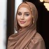 Solid Chiffon Hijab With Scarf Buckle Set Muslim Woman Hijabs Shawls Soft Islimic Turban Headband And Metal Hollow Buckle Set