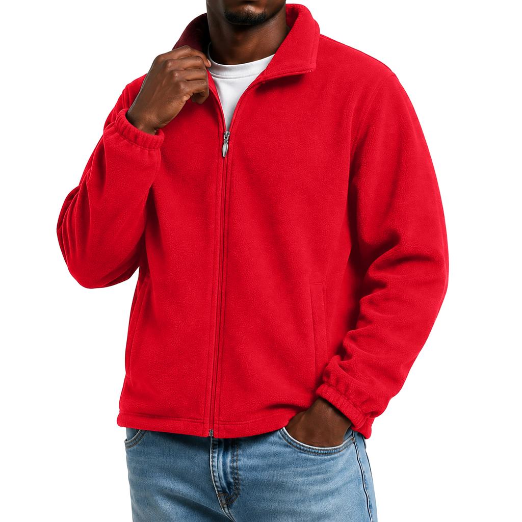 Men's Women's Outdoor Jacket Zip Up Thick Warm Cardigan for Spring and Fall