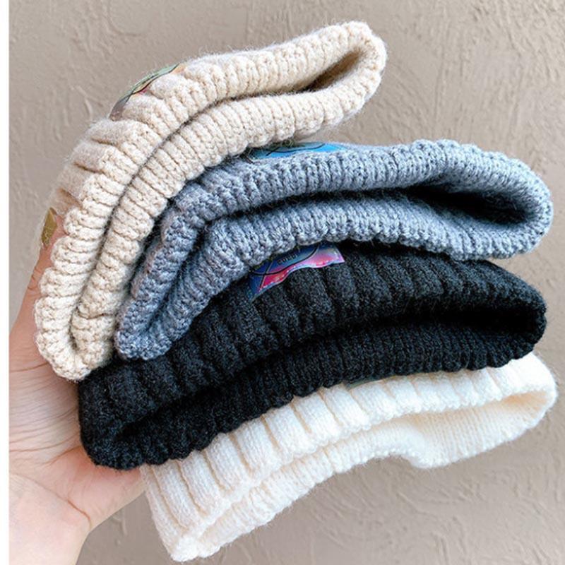 Wool Hat Women's Knitted Hat Small Daisy Warm Autumn and Winter Casual All-match Hat