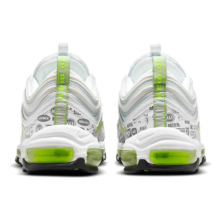 Nike Air Max 97 Reflective Logo Men Sneakers White Black Pure-Platinum DH0006-100