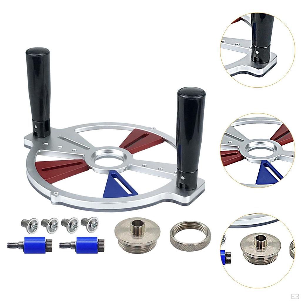 Kompakter Trimmmaschinen-Bohrerführungs-Halter mit klappbarem Griff Multifunktionale Fräsbasis