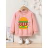 Cartoon Print Crew Neck Sweatshirt - Casual & Comfy, Perfect for Spring/Fall, Machine Washable