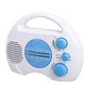 Shower Radio Water Proof Hanging Portable AM FM Radio with Built in Speaker for Home Bathroom Outdoor Beach