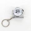 Portable Mini Tape Measure Retractable 2m Mild Steel Keychain Design Small Household Measuring Tool for DIY Crafting and Sewing