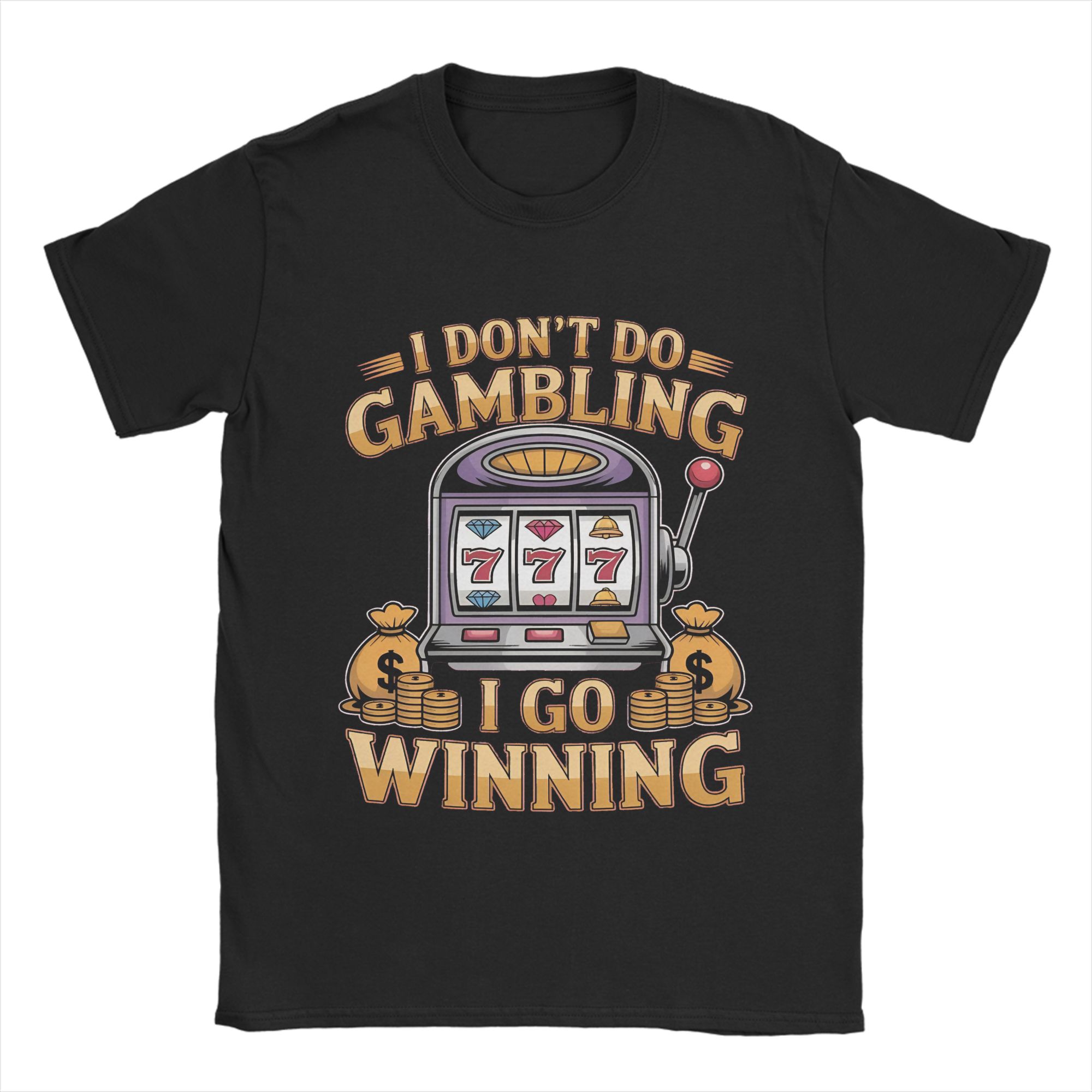 

Funny Gambling Meme Men T Shirt Casual Tees Short Sleeve Round Neck T-Shirts Pure Cotton Gift Idea Clothing 5XL різнокольоровий