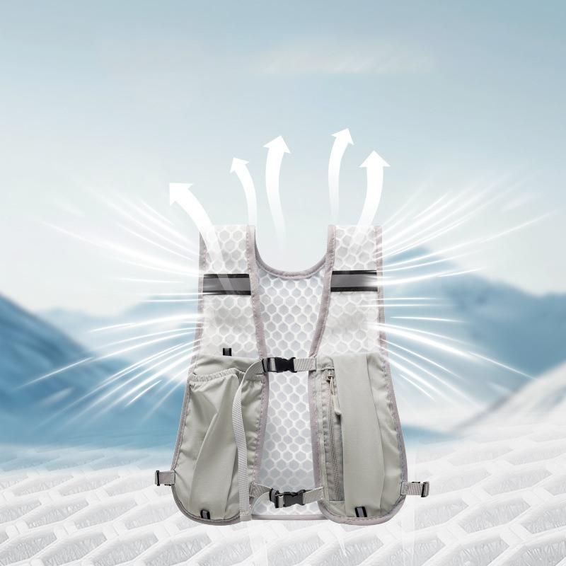 Running Hydration Vest Backpack Hiking Cycling Marathon Lightweight Water Chest Pack Storage Pocket