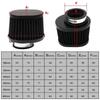 1pc Motorcycle Scooter High Flow Air Filter Intake Cone 38mm 42mm 45mm 50mm 55mm 60mm Motor High Flow Air Filter Cleaner