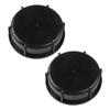 2pcs IBC Ton Container Screw Tap Cap Valve Cover S100x8 DN80 Plastic Replacement for IBC Tank Lid Threaded Cap