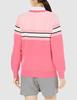 Admiral Golf ADLA286 Damen Feder-Panel Logo Rundhals-Pullover, Rosa, Größe LL
