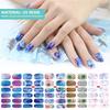 10 Sheets Nail Art Sticker Self-Adhesive Nail Polish Stickers Creative DIY Fully Wrapped Nail Art Stickers for Women and Girls