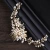 2025 Elegant Wedding Dress Accessories: Handcrafted Rhinestone & Pearl Bridal Hair Comb