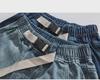 Men's Summer Hip-Hop Denim Shorts: Japanese Trend, Loose-Fit Casual Five-Point Workwear