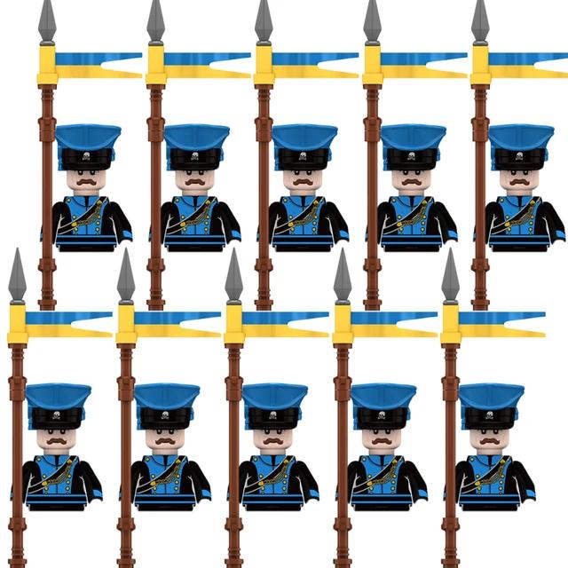 Kids Building Blocks Toy Napoleonic Wars Military WW2 Mini Dolls Soldier Duke Medieval Knights Officer Model Toy wholesale store
