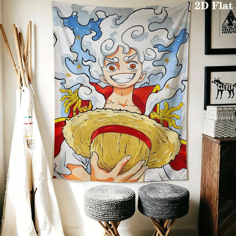 Luffy D Wall Tapestry Aesthetic Wall Hanging Printed Fabric Blanket Decorative Tapestries For Bedroom Living Room Home Decor