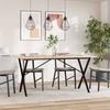VidaXL Dining Table X-Frame, Dinner Table, Dining Table Kitchen Restaurant Interior, 140x80x75.5 Cm Pine Wood 3282764