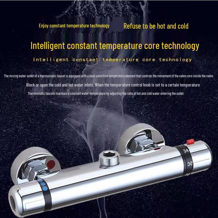 Concealed Thermostatic Shower Mixer Valve for Bathtub