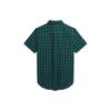 Polo Ralph Lauren Short Sleeve Logo Embroidered Color Block Plaid Shirt Kids tops Green CWPOWOVY6820469-300