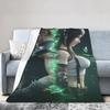 Tifa Lockhart Inspire Flannel printed blanket suitable for all seasons suitable for living room office sofa and travel 180x250CM
