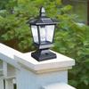 Waterproof Solar Post Lights Outdoor Intelligent Decorative Landscapes Pole Lamp For Yard Garden Fence Patio Lawn Pathway Porch