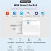 Smart EU Tuya Socket: 16A Wi-Fi Timer, Alexa Compatible with Remote Control & Energy Meter