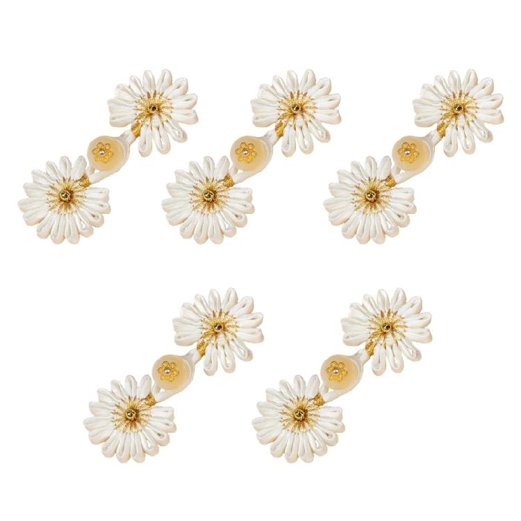 Squisito Bottone Nodo Orientale Fatto a Mano Bottoni da Cucito in Tessuto Chiusure Per Cheongsam Abiti da Sposa Cucito Artigianato
