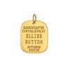 CARLIDANA Gold Plated Jewelry Laser Engraved Logo Tags Pendant Jewellery Oval Stainless Steel DIY Name Round Coin Disc Charm