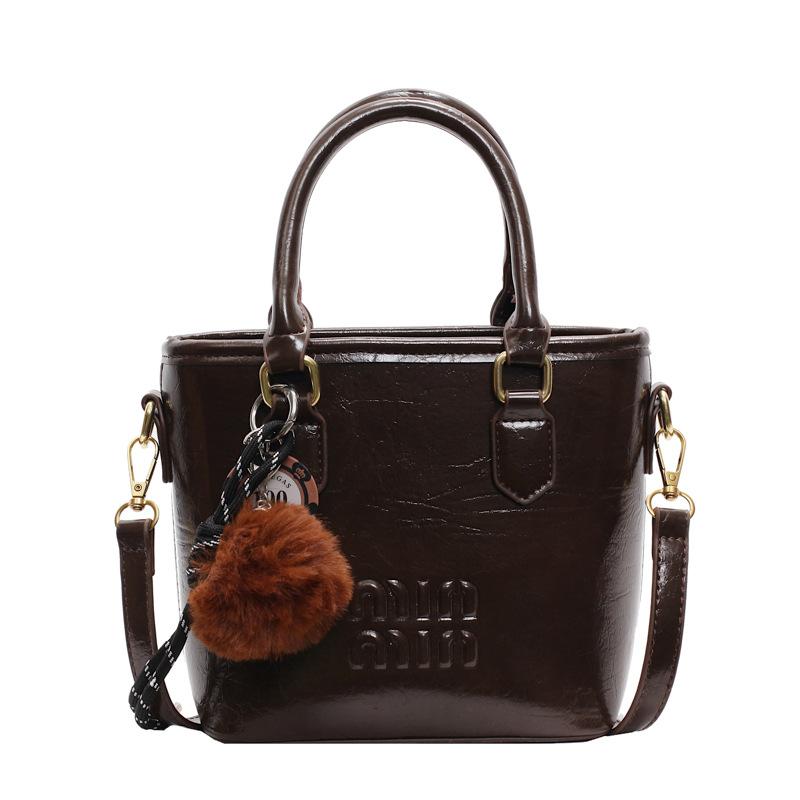 

Женская сумка-мессенджер новой моды no pendant темно-коричневого