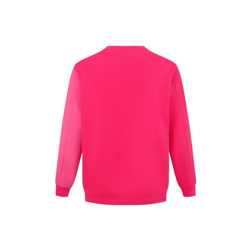 Levis Color Block Logo Print Crewneck Sweatshirt Women Sweatshirt Pink A5416-0002