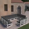 Day and Night - Day and Night 11-piece Garden Furniture Set with White Pine Wood Cushions
