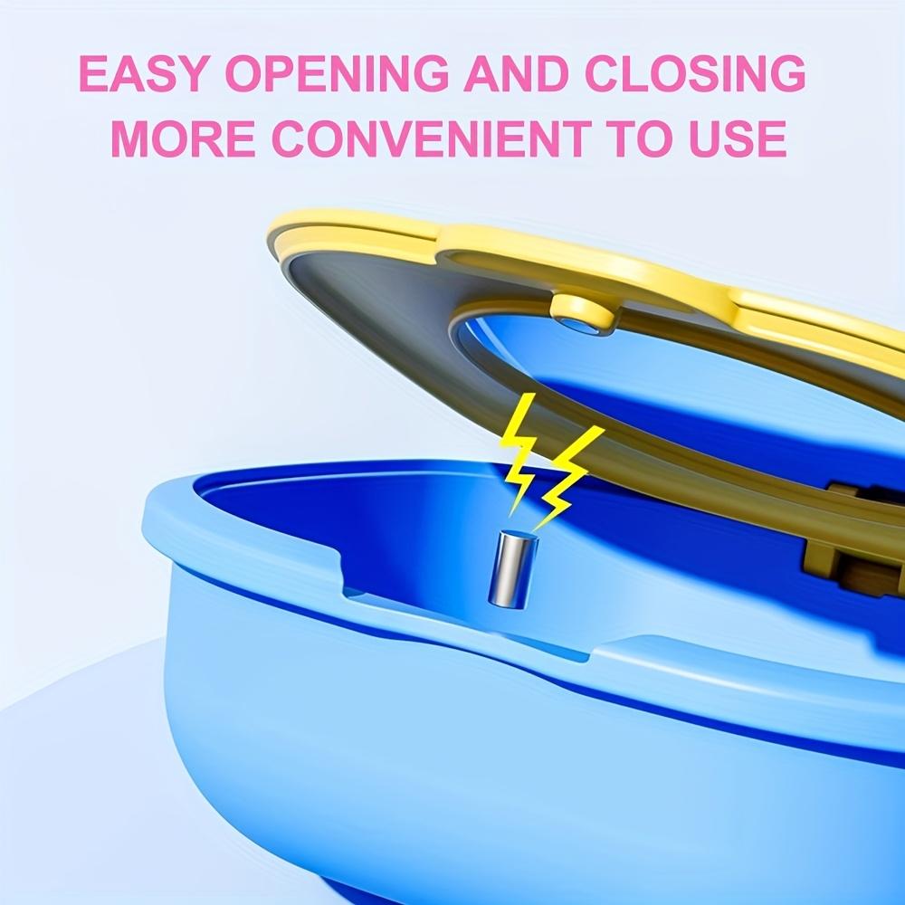 Portable Retainer Case with Mirror & Drainage Layer Braces Storage Box Daily Oral Cleaning False Teeth Aligner Denture Container