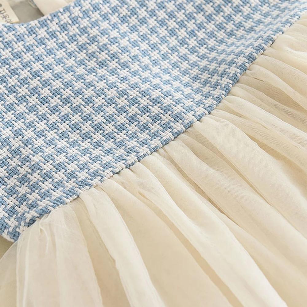 Girls Clothes Spring Autumn New Girls Plaid Vest Dress Retro Outwear Coat 3 Pcs Fashion Baby Party Outfits