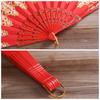 Chinese Style Flower Lace Silk DecorationTool Hand Held Fan Folding Fan Photo Prop Tool Dance Fan