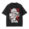 Vintage Veland Legend washed printed new men's T-shirt a fashionable men's graphic T-shirt