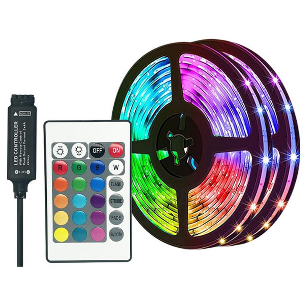 5V RGB LED Streifen Lichter 12LEDs/Meter 5050RGB Licht Streifen LED Band Licht IR Fernbedienung