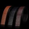 Leather Dress Belt Strap Replacement for Men Slide Business Adjustable Cowhide Waistband for Office Casual Shopping and Date